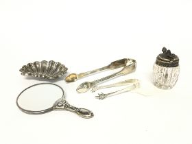 A Collection of hallmarked silver items including
