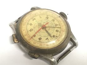 A vintage Rocar calendar chronograph watch without