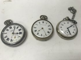 Three pocket watches