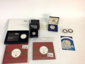 A collection of fine silver and sterling silver co