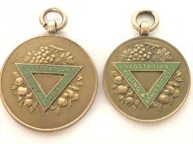 9ct gold Vegetarians cycling and athletics club me