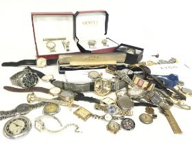 A collection of various watches including Geneva,