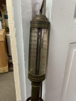 A Replica Portuguese Brass ships stick barometer (