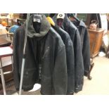 Vintage leather jackets including Gucci, John Roch