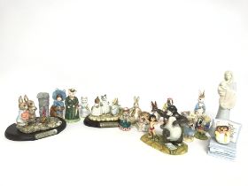 A Collection of porcelain figures including Beatri