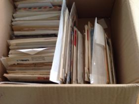 Box of worldwide covers/cards/postal history. Wide