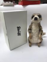 A large original Steiff mungo meerkat with box, ap