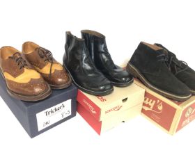 Pairs of mens size 8 shoes including Trickers Kesw
