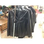 Vintage Leather jackets including Jeff Banks 4xl,