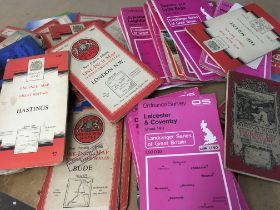 A collection of old ordnance survey maps various i