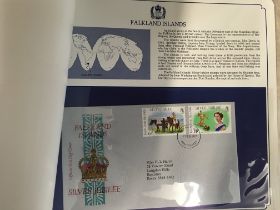 A large collection of first day covers, presentati