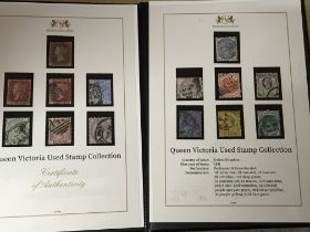 A Queen Victoria used stamp collection together wi