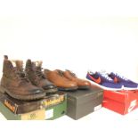 Mens size 8 shoes including Harris Tweed boots, Jo