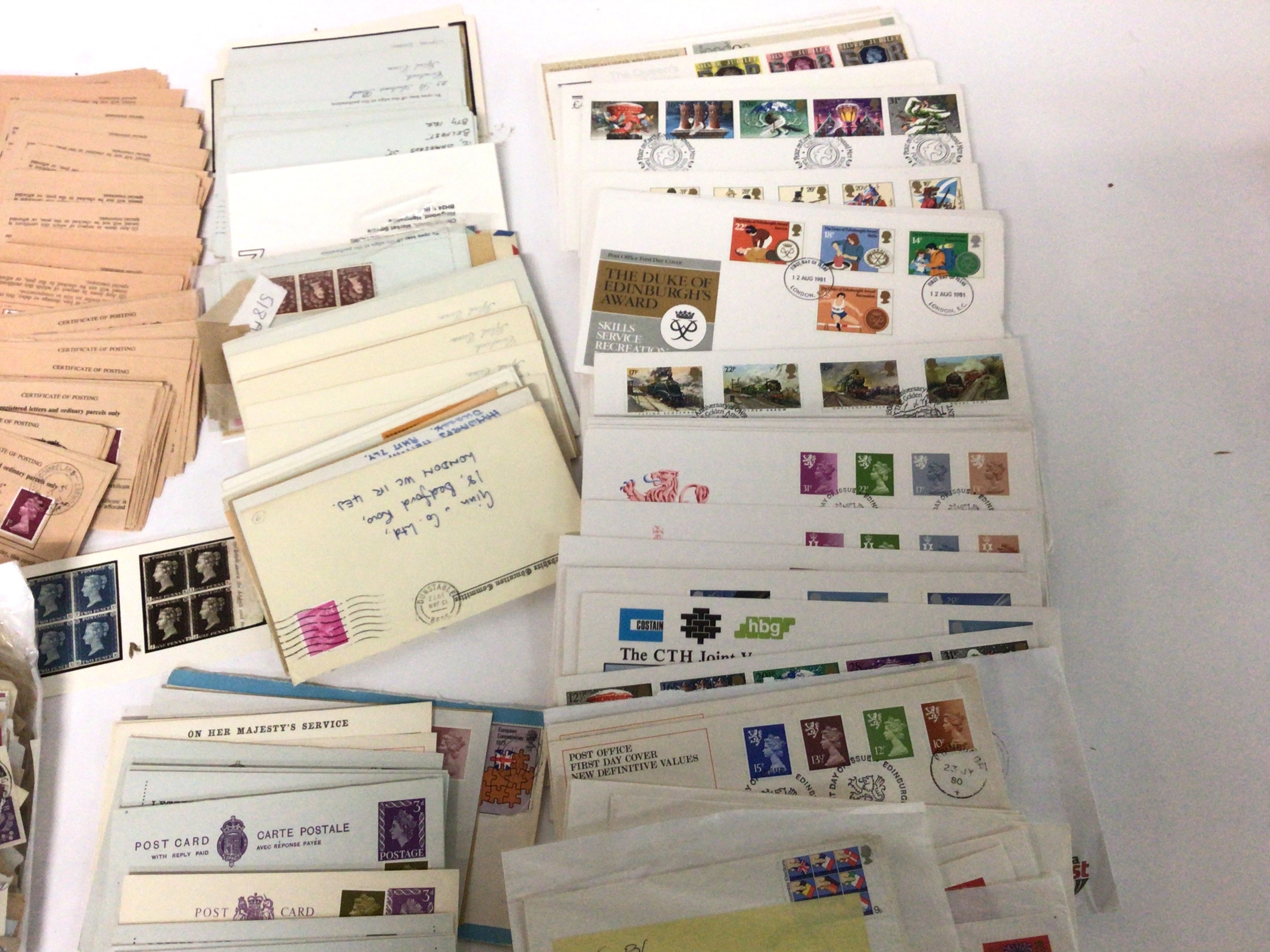 A collection of various stamps and certificates of - Image 4 of 4