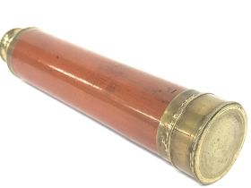 A T & H Doublet three drawer telescope, 20cm long