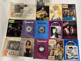 A selection of 1950s -1970s Music Magazines