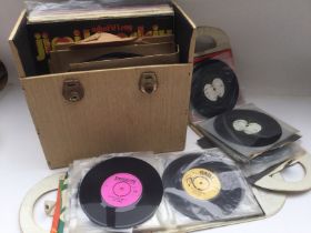 Two vintage albums of 7inch singles by various art