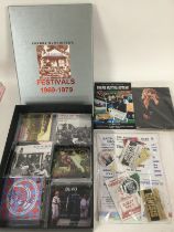 A limited edition Freddy Bannister's Festivals 1969-1979 multi CD box set, hand numbered and