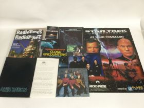 A collection of Sci-Fi ephemera comprising Star Tr