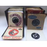 Two record cases of 7inch singles by various artis