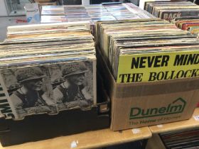 Two boxes of 1970s/80s LPs by various artists incl