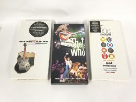 Three mod CD box sets comprising The Jam 'Direction Reaction Creation', The Who 'Thirty Years Of