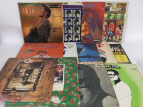 A small collection in two bags of LPs by various a