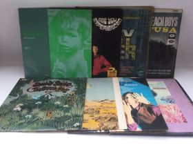Eight 1960s LPs by various artists including Jimi