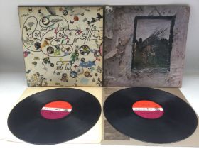 Two early UK pressings of 'Led Zeppelin III' and '