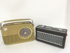 Two vintage radios comprising a Bush and a Roberts