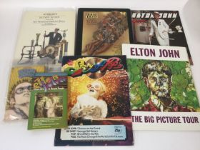 A collection of Elton John ephemera including a So