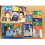 A collection of Elvis Monthly magazines.