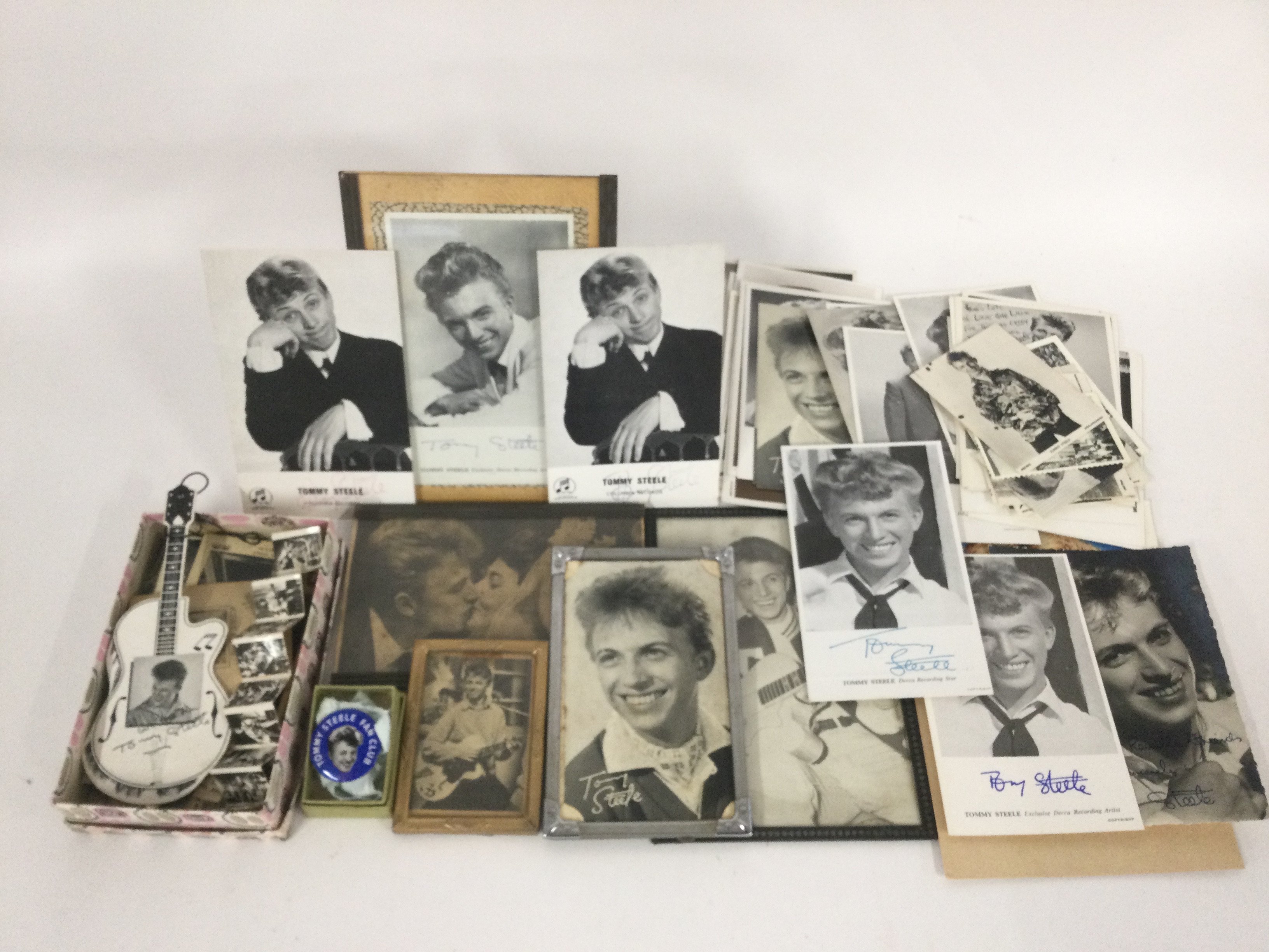 A collection of Tommy Steele memorabilia comprisin