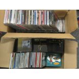 Three boxes of jazz CDs by various artists includi