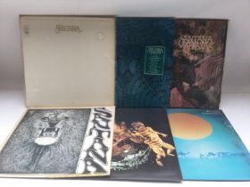 Six Santana LPs including 'Abraxas', 'Caravanserai