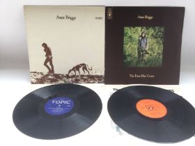 Two early UK pressings of LPs by Anne Briggs compr