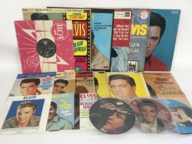 A collection of Elvis Presley LPs, EPs and 7inch s