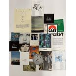 A selection of Britpop and 1990s band flyers to in