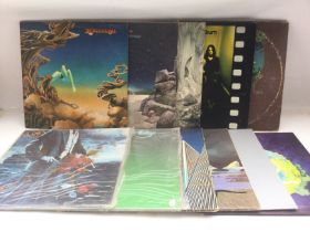 Eleven LPs by Yes comprising 'Close To The Edge',