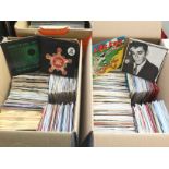 Two boxes of 7inch singles by various artists incl