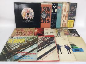 A collection of LPs including an Italian Stereo pr