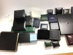 A large collection of various jewellery boxes Post