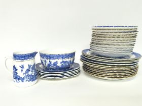 Gladstone & Old Willow Grafton China plates, vario