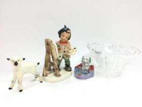 Collection of ceramics including a Beswick sheep,