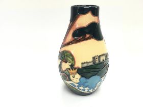 Moorcroft vase D Ararr117/5. 13cm tall. Good condi