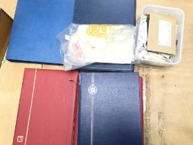 Three albums of British stamp and loose stamps. Postage category D