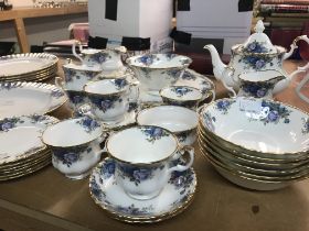 A Royal Albert Moonlight rose tea / dinner service