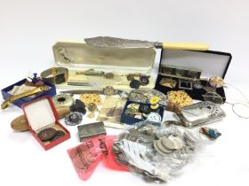 A collection of assorted vintage items including a