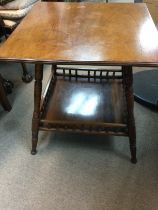 A Edwardian mahogany table the square top United b