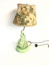 A vintage ceramic lamp. Approximately 50cm by 15cm